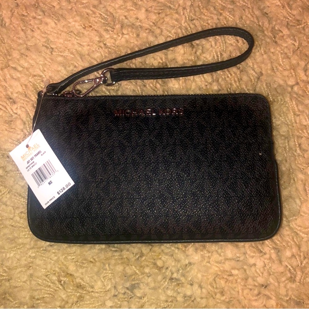Michael Kors Black wristlet